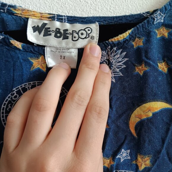 Blue Sun and Moon Dress from WeBeBop - Picture 2 of 3